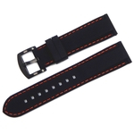 LAR 16/18/20/22/24 milímetros Silicone Watch Band Strap para substituição Homens Mulheres faixa de relógio