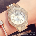 Mulheres moda de luxo Movimento Quartz Diamond Watch Relógio de pulso