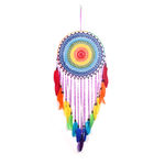 Large 40 Centímetros Colorido Wind Chime Dream Catcher Parede Início Decoração Hanging Ornamento do Presente