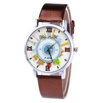 Leather Strap coreano Lady Student Casal Zhou Lianfa rel¨®gio de quartzo do rel¨®gio dos homens F3