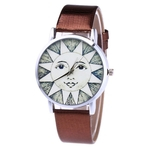 Leather Strap coreano Lady Student Casal Zhou Lianfa rel¨®gio de quartzo do rel¨®gio dos homens F3