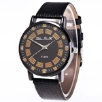 Leather Strap coreano Lady Student Casal Zhou Lianfa rel¨®gio de quartzo do rel¨®gio dos homens F3