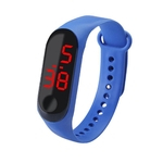 LED relógio digital Tela Luxo Toque Strap Silicone relógio de pulso Mulheres Esportes Yoga Pulseiras Relógios crianças Relógios