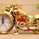 HUN Legal Forma da motocicleta Alarme Decoração Relógio Início Tabletop