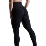 Leggings ioga Mulheres cor sólida Yoga Calça Casual Esportes de cintura alta Ginásio Leggings Calças Slim Fit