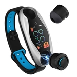 LEMFO LT04 Pulseira aptidão sem fio Fone de ouvido Bluetooth 2 em 1 Bluetooth 5.0 Chip IP67 impermeável Sport relógio inteligente