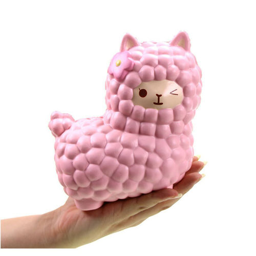 Lento Rebote Squishy Simulação Alpaca Bonito Crianças Espremer Pu Descompressão Brinquedo