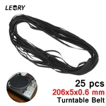 LEORY 25 PCS 206x5x0.6mm Atacado Turntable Belt High End Rubber LongPlayer Phonograph Belt Para LP Substitua Plattenspieler Belt