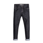 Ligao Men Slim Jeans S¨®lidos Pants Cor cal?as compridas confort¨¢veis ??el¨¢sticos