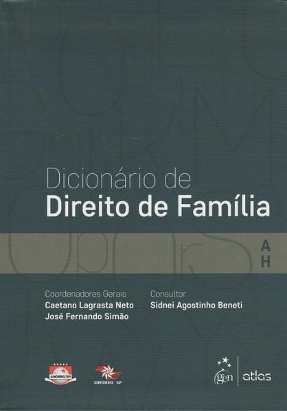 Livro - Dicionário de Direito de Família – Vol. 1