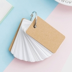 Lovable Pure Color cartas Loose-leaf Botão Notebook Anel mensagem Student Paper Supplie