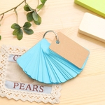 Lovable Pure Color cartas Loose-leaf Botão Notebook Anel mensagem Student Paper Supplie
