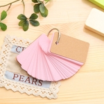 Lovable Pure Color cartas Loose-leaf Botão Notebook Anel mensagem Student Paper Supplie Redbey