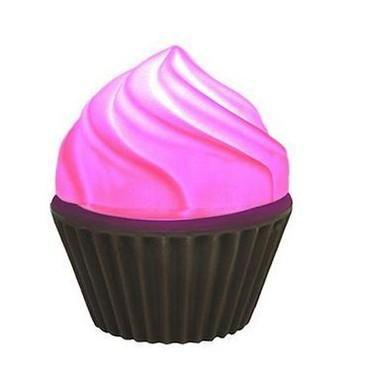 Luminaria Abajur Bivolt - Cupcake Rosa - Usare