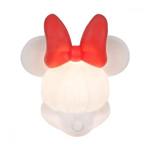 Luminária de Mesa Minnie 3D Usare Branco/Vermelho