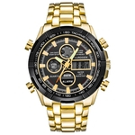 Luxo Marca militares Esporte Relógios dos homens Relógio digital de quartzo Aço completa impermeável relógio de pulso masculino relogio