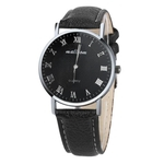 Luxo Moda Faux Leather Mens Quartz Analog Watch Rel¨®gios