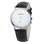 Luxo Moda Faux Leather Mens Quartz Analog Watch Rel¨®gios