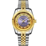 Luxuosa marca de moda luminosa relógio de quartzo clássico moldura de aço inoxidável Men relógios de ouro de mergulho à prova d 'água oyster alta qualidade relógio de pulso