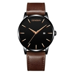 Luxury Brand Men's Quartz Clock Man Army Military Leather Date Wrist Watch