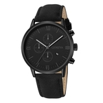 Fashion Geneva Men Date Alloy Case Synthetic Leather Analog Quartz Sport Watch