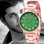 Luxury Sport Militar a?o inoxid¨¢vel Quartz Dial rel¨®gio de pulso Couple