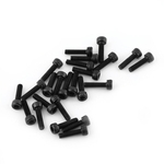 M3 Preto Hex Soquete Cap Head Screw Parafuso Set (M3 * 12 milímetros, totalmente rosqueada, 24pcs)