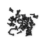 M3 Preto Hex Soquete Cap Head Screw Parafuso Set (M3 * 10mm, totalmente rosqueada, 50pcs)