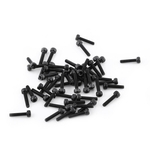 M3 Preto Hex Soquete Cap Head Screw Parafuso Set (M3 * 14 milímetros, totalmente rosqueada, 50pcs)