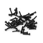 M3 Preto Hex Soquete Cap Head Screw Parafuso Set (M3 * 16 mm, totalmente rosqueada, 50pcs)