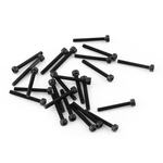 M3 Preto Hex Soquete Cap Head Screw Parafuso Set (M3 * 25mm, totalmente rosqueada, 24pcs)