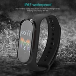 M5 Waterproof Smart Bracelet Touch Screen Step Counting Sports Band Watch Black