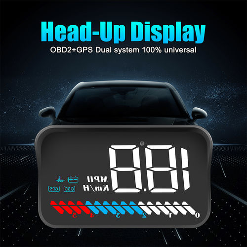 M7 Head-Up Display LED ecrã a cores HUD GPS Speed ¿¿OBD2 Código de Falha ferramenta de diagnóstico de carro Eliminação