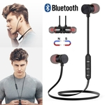 Magnético sem fio Fone de ouvido Bluetooth headset estéreo música Telefone Esporte Neckband Earbuds fone de ouvido com microfone para todos os smartphones