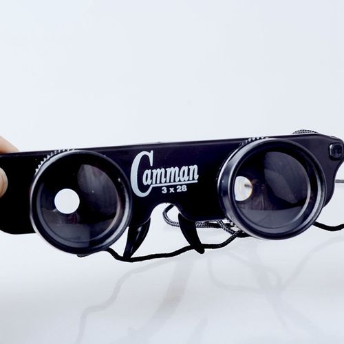 Magnifier Óculos Estilo Pesca Optics Binóculos Telescópio Caminhadas Concert Jogo Preto Outdoor Futebol