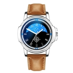 Hot Man Leather Watch Whatever Late Anyway Letter Watches Pointer glow