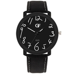 Hot Man Leather Watch Whatever Late Anyway Letter Watches Pointer glow