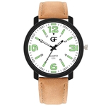 Hot Man Leather Watch Whatever Late Anyway Letter Watches Pointer glow