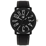 Hot Man Leather Watch Whatever Late Anyway Letter Watches Pointer glow