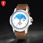 Hot Man Leather Watch Whatever Late Anyway Letter Watches Pointer Glow