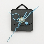Mãos azuis DIY quartzo preto relógio de parede mecanismo de movimento do eixo peças de reparo