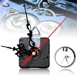 Mãos negras Relógio de quartzo Relógio Mecanismo de movimento DIY Kit de reparo Eixo 12mm EUA
