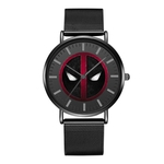 Marvel Avengers Dead Warrior Watch Ultra-fino Relógio de Correia de Aço para Homens Impermeável Moda Simples Estudante Relógio de Quartzo