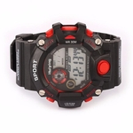 Masculina de quartzo Esportes Rel¨®gios digitais LED Militar Waterproof Wristwatche RD