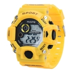 Masculina de quartzo Esportes Rel¨®gios digitais LED Silicone Militar Wristwatche Waterproof