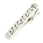 Amyove Lovely gift Masculino Notação Musical Tie Clip moda Clipe Collar Negócios Ornamento do presente