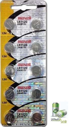 Maxell Lr1120 Lr55 Ag8 1.5V Alcalina | Cartela C/10 Unidades