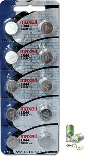 Maxell Lr44 A76 Ag13 1.5V Alcalina | Cartela com 10 Unidade