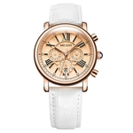 MEGIR trend fashion light retro multi-function chronograph women's watch Three-eye six-needle leather belt waterproof quartz female watch
