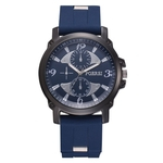 Men Business Watch Plastic Strap Sports Fashion Watch Simulated Quartz Watch